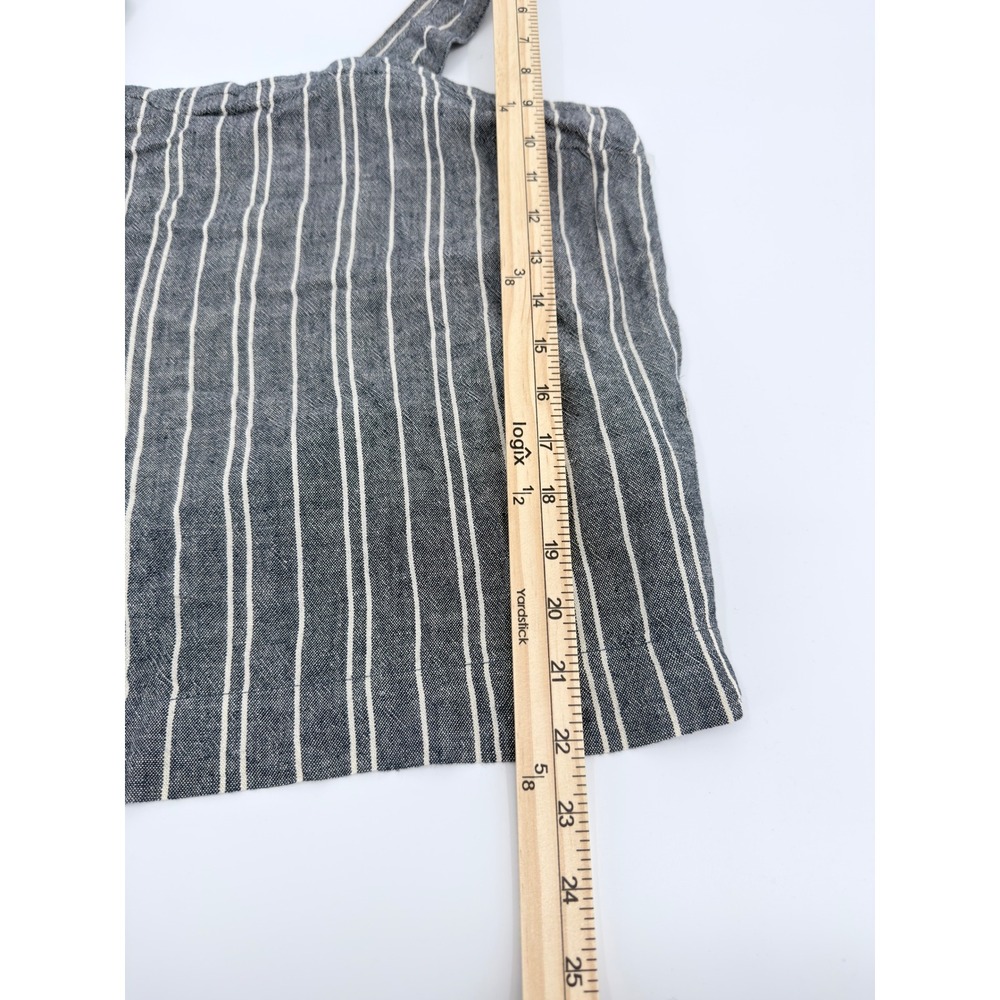 Time and Tru Cami Tank Top Striped Modern Womens XXL 20 Gray White Linen Blend - Picture 6 of 8